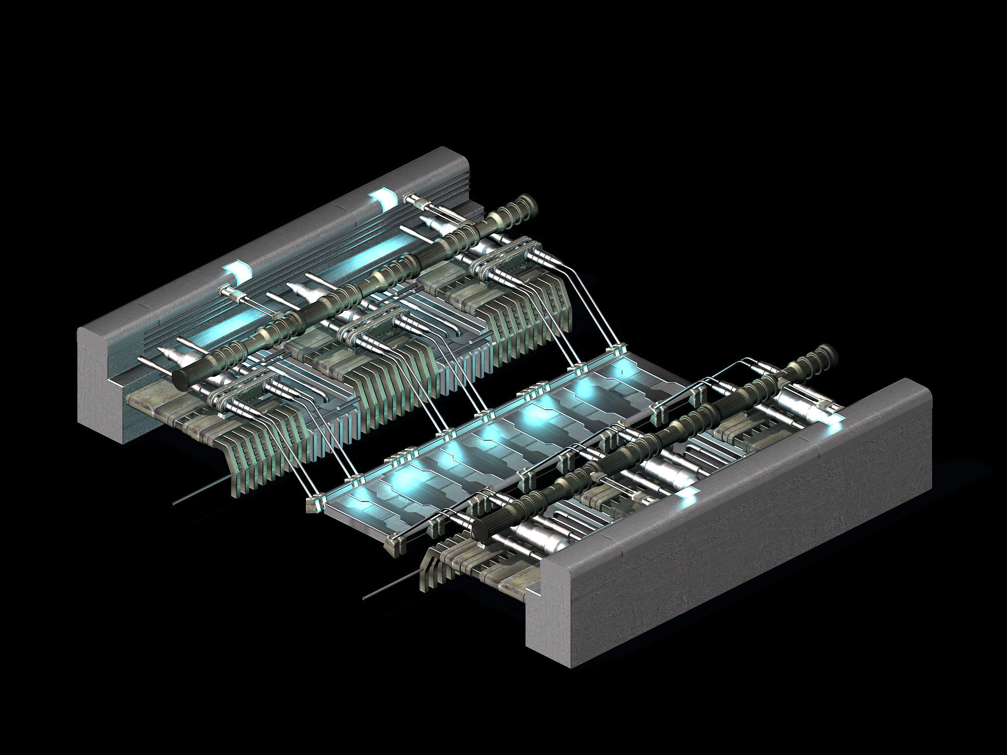 Satellite City - Bridge 01 3D model_3