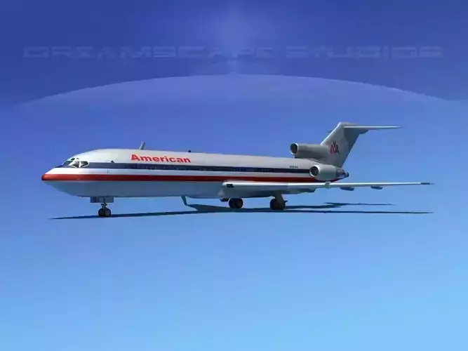 Boeing 727-200 American Airlines 2 3D model
