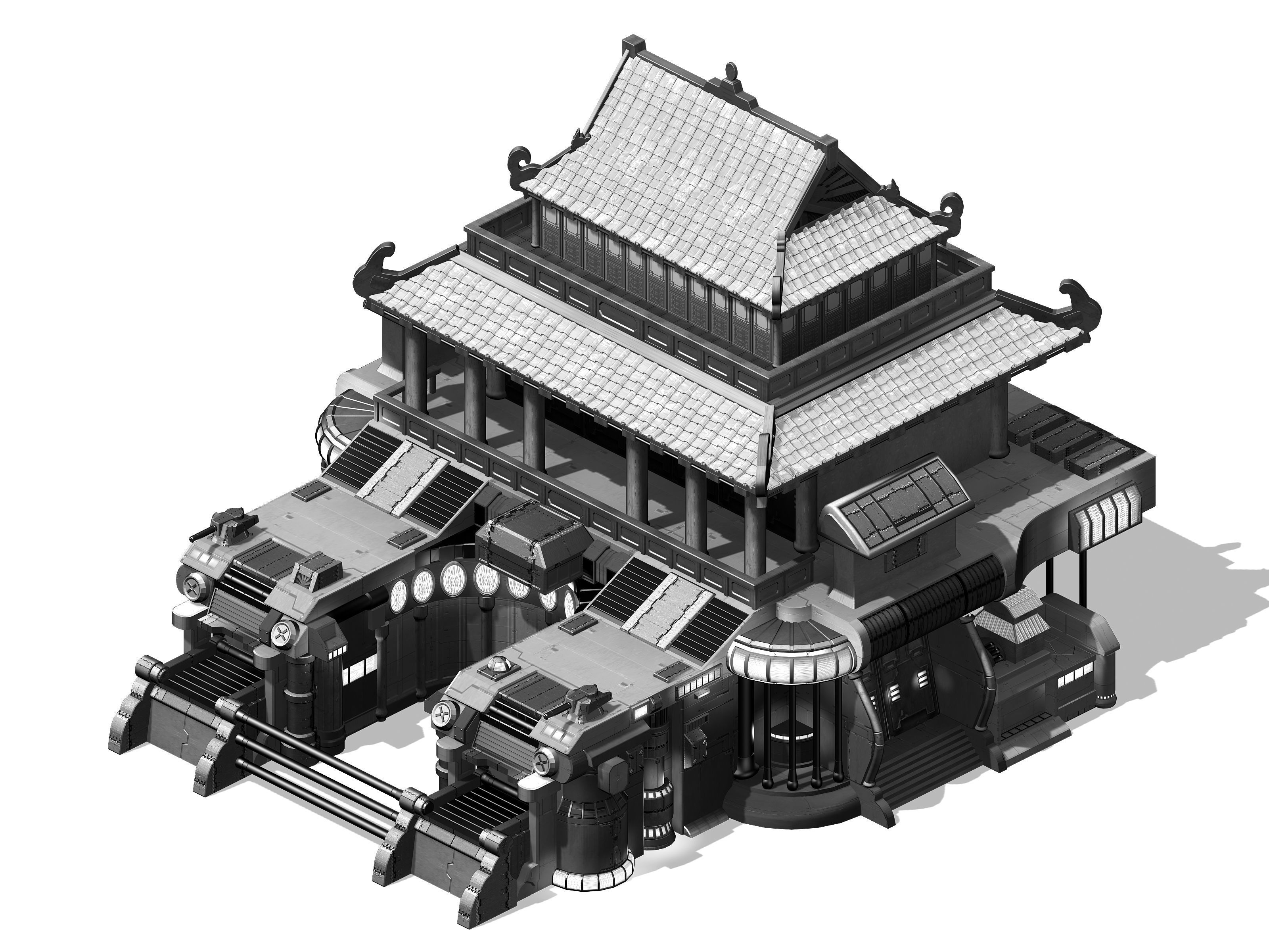 Future City - Weapons Library 02 3D model_4