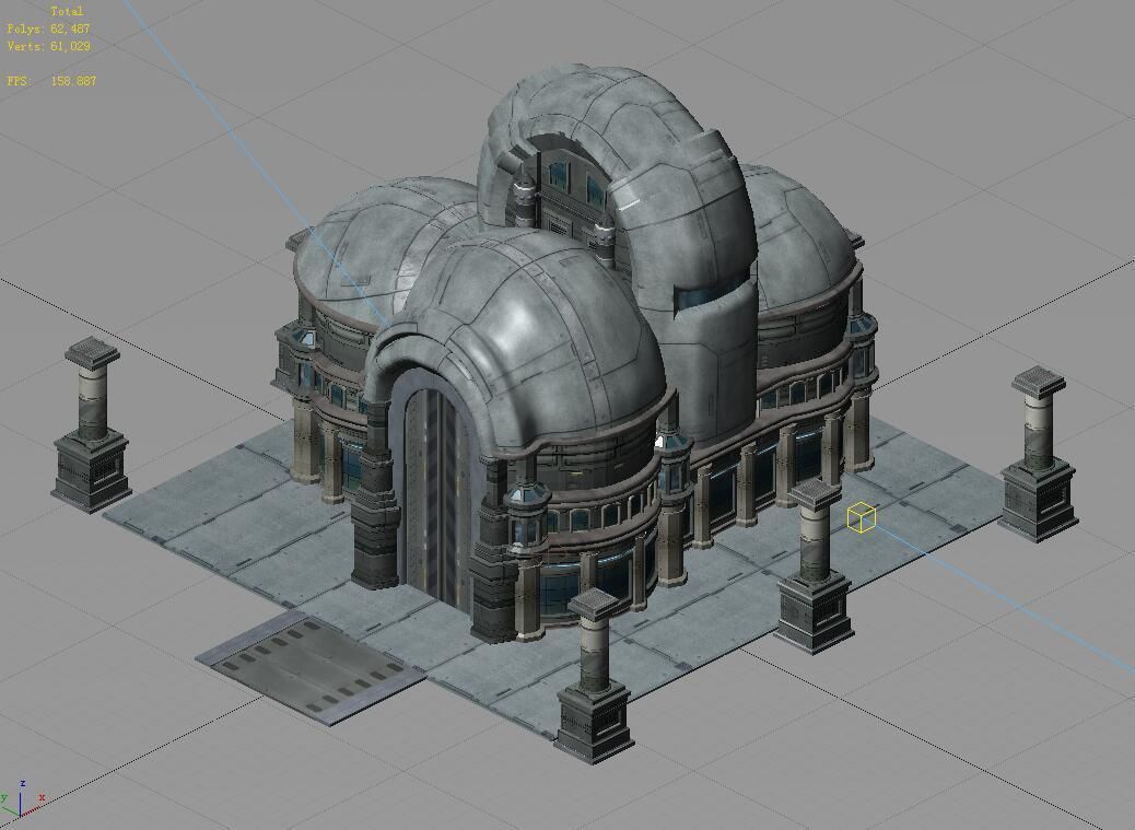 Future City - Rotunda 3D model_1