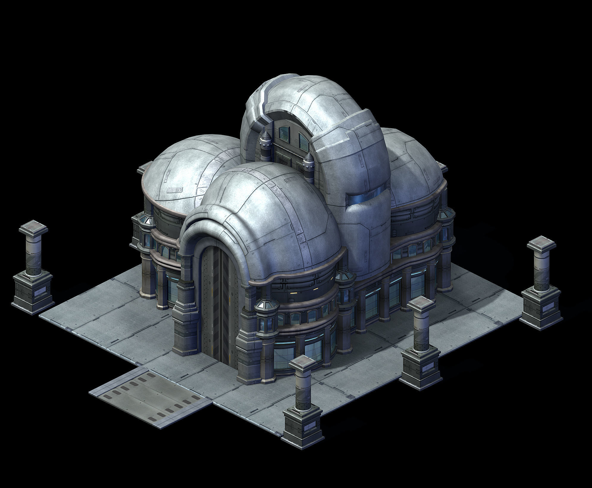 Future City - Rotunda 3D model_3