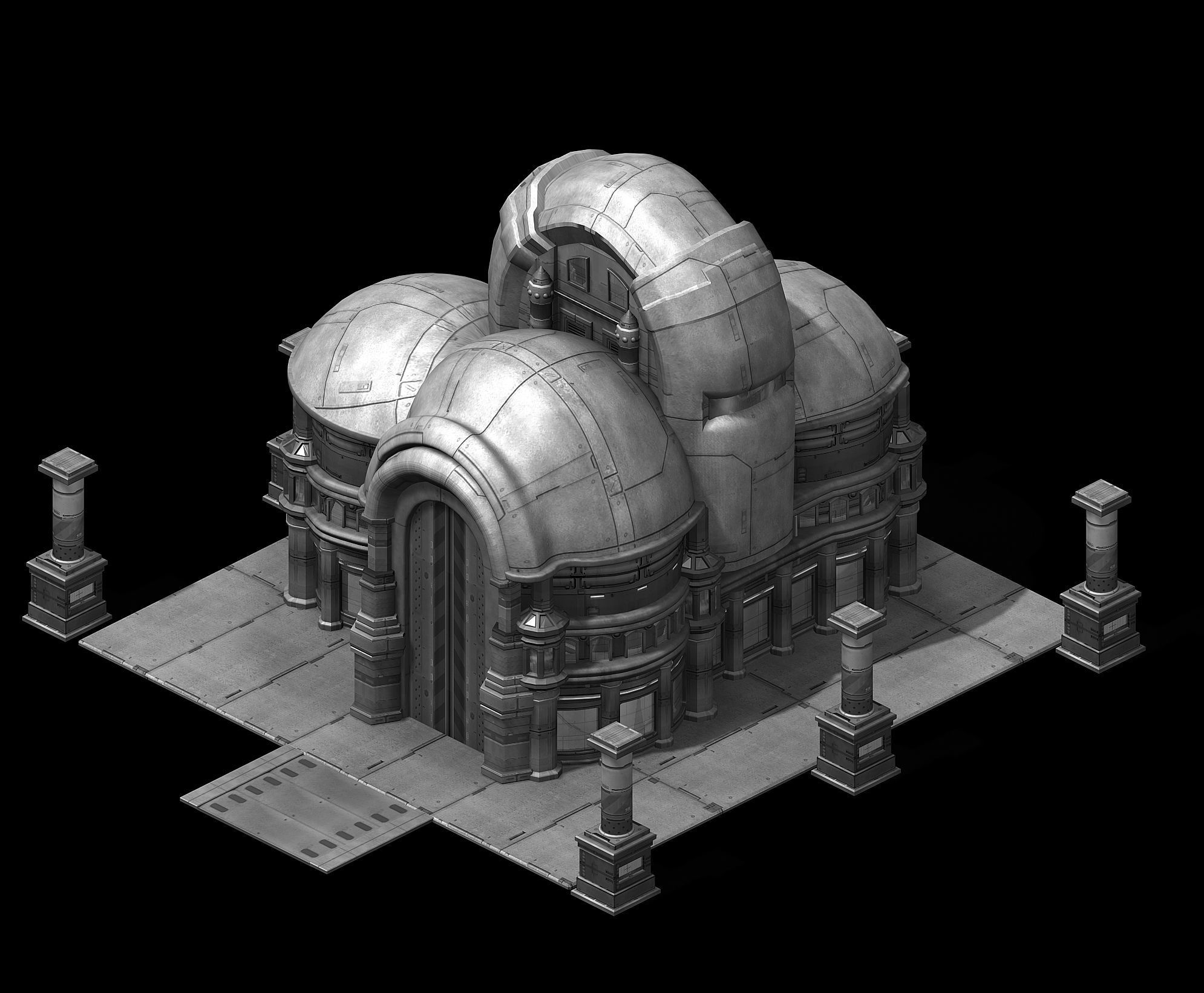 Future City - Rotunda 3D model_4