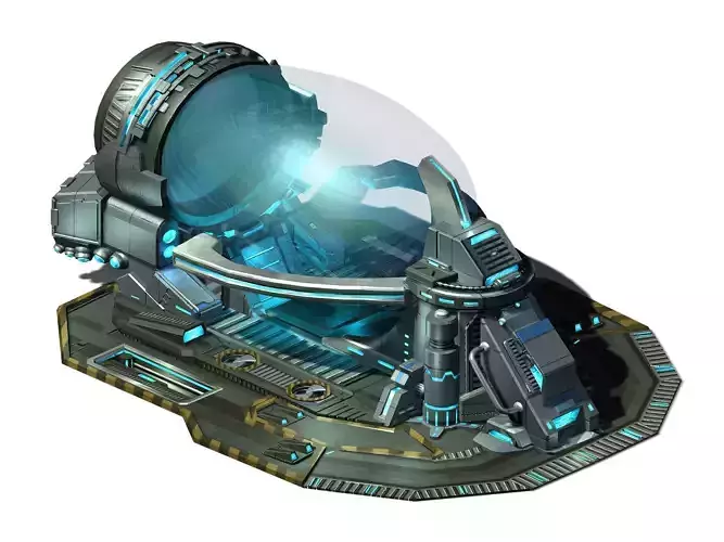 Future world - time-of-flight transmitter 3D model