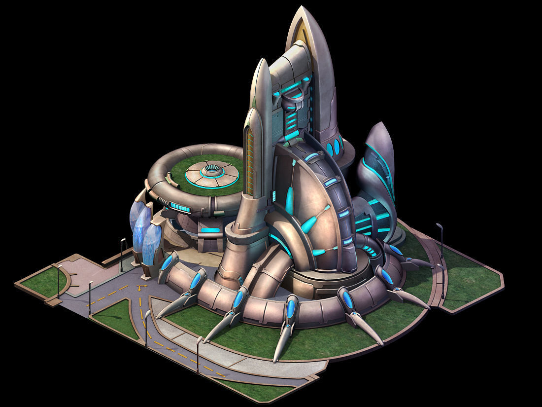 Future World - City Center 3D model_1