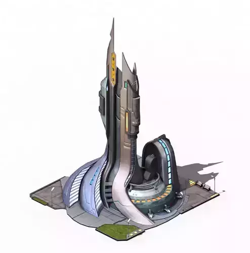 Future world - power system 3D model