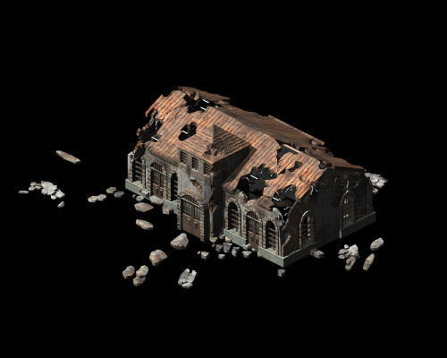 Future World - Ruins 01 3D model_3