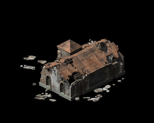 Future World - Ruins 01 3D model_1