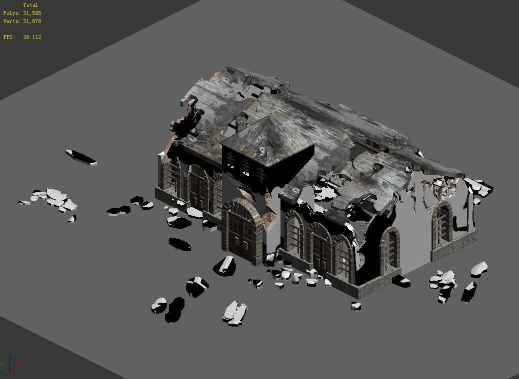 Future World - Ruins 01 3D model_5