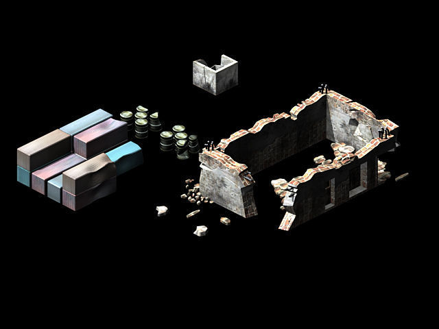 Future World - Ruins 02 3D model_2