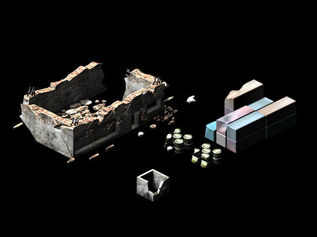 Future World - Ruins 02 3D model_3