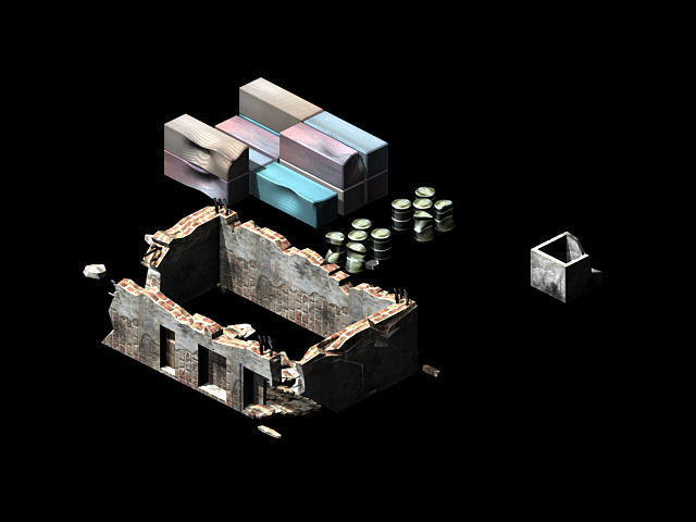 Future World - Ruins 02 3D model_1