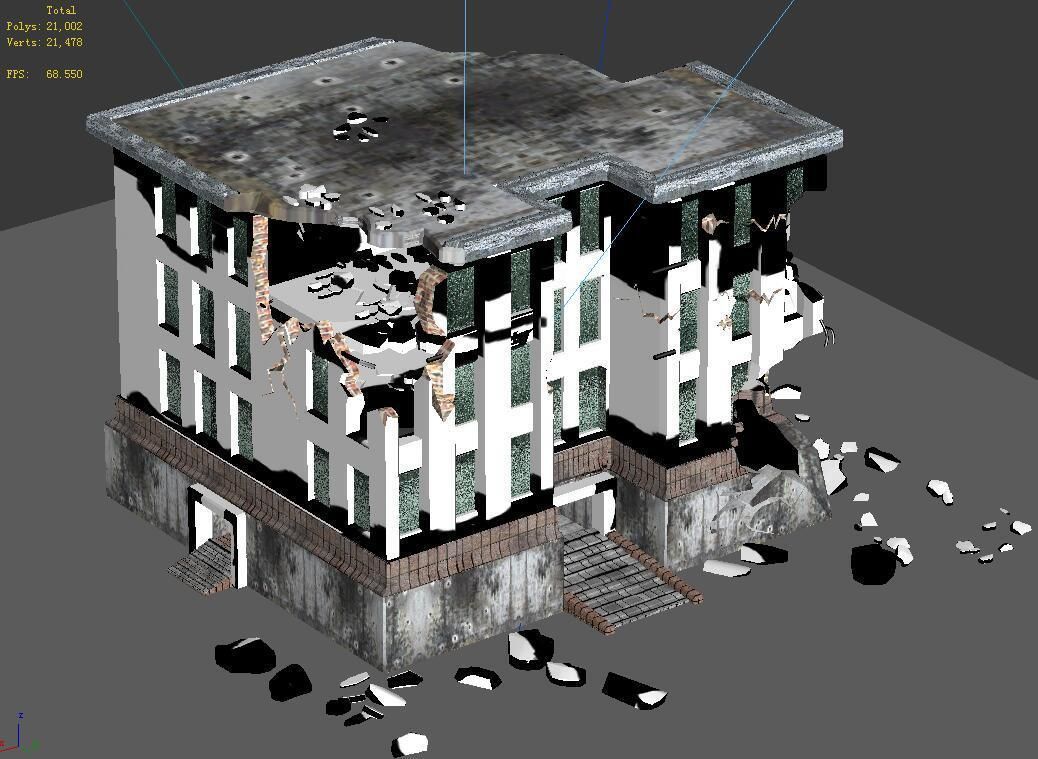 Future World - Ruins 03 3D model_7