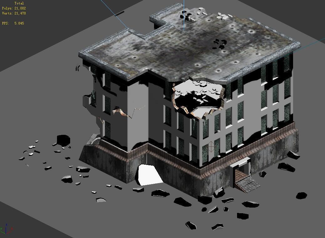 Future World - Ruins 03 3D model_6