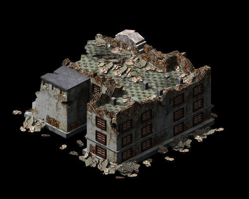 Future World - Ruins 04 3D model_2