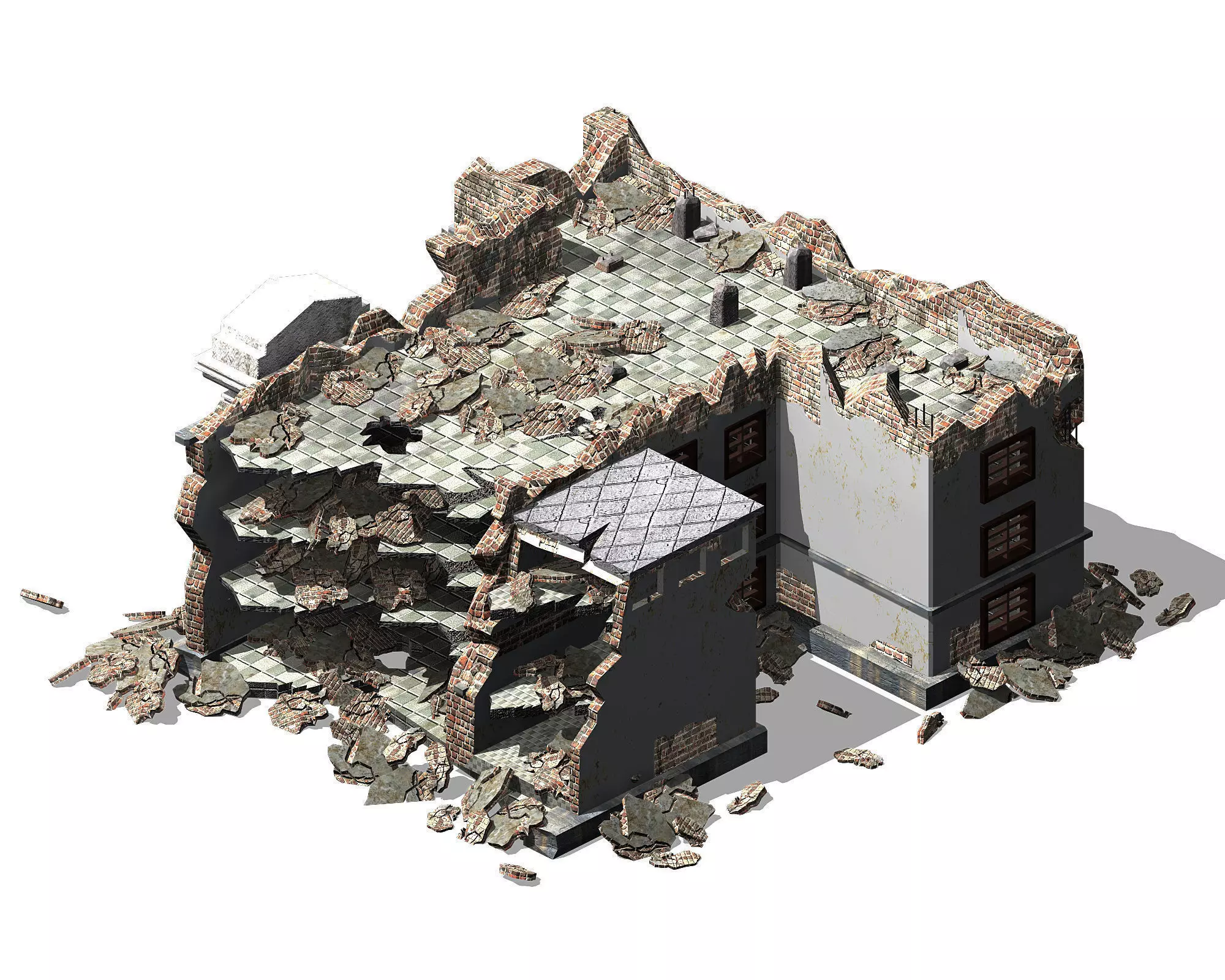 Future World - Ruins 04 3D model_0