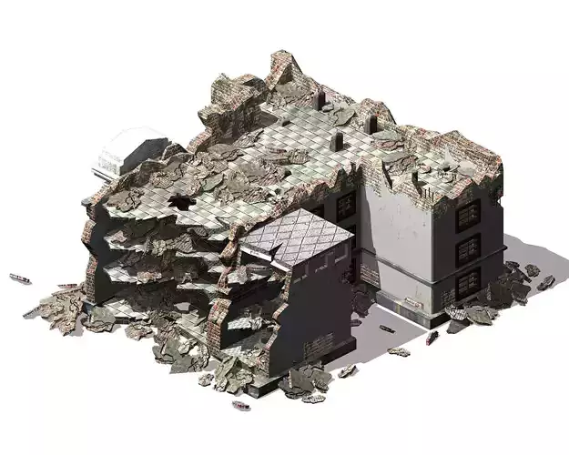 Future World - Ruins 04 3D model