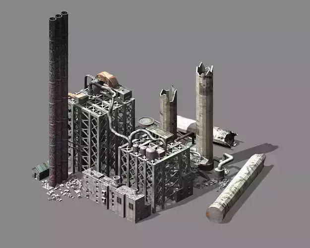 Future World - Ruins 05 3D model