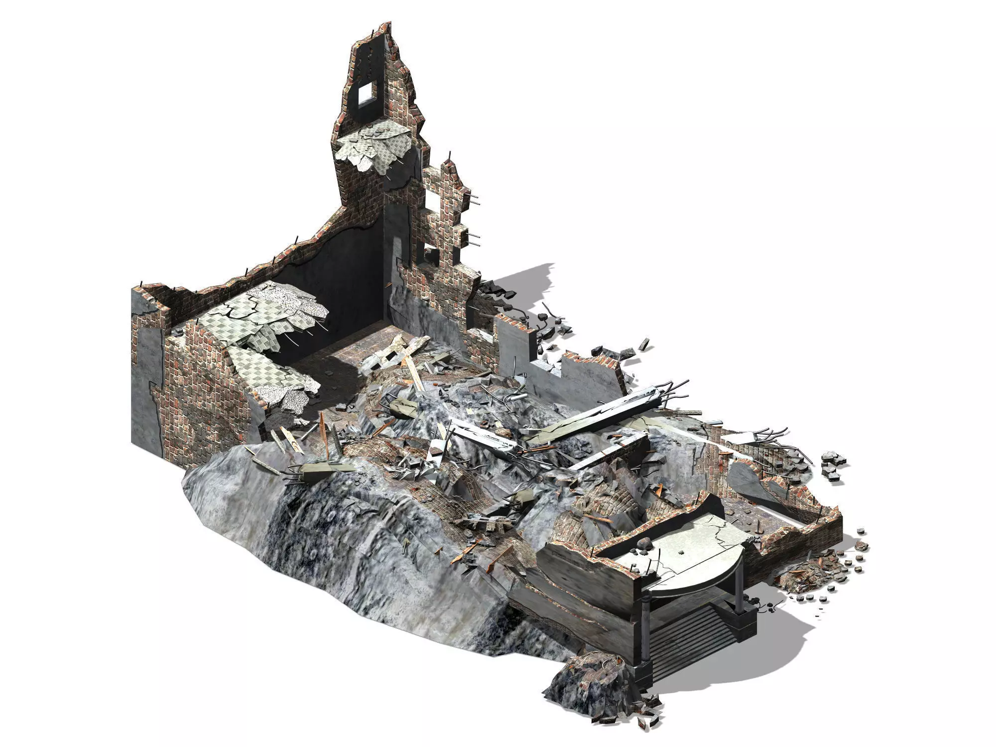 Future World - Ruins 06 3D model_0