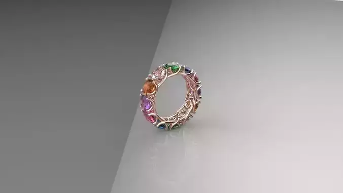 ANELLO BRILLANTI O PIETRE PREZIOSE 3D print model