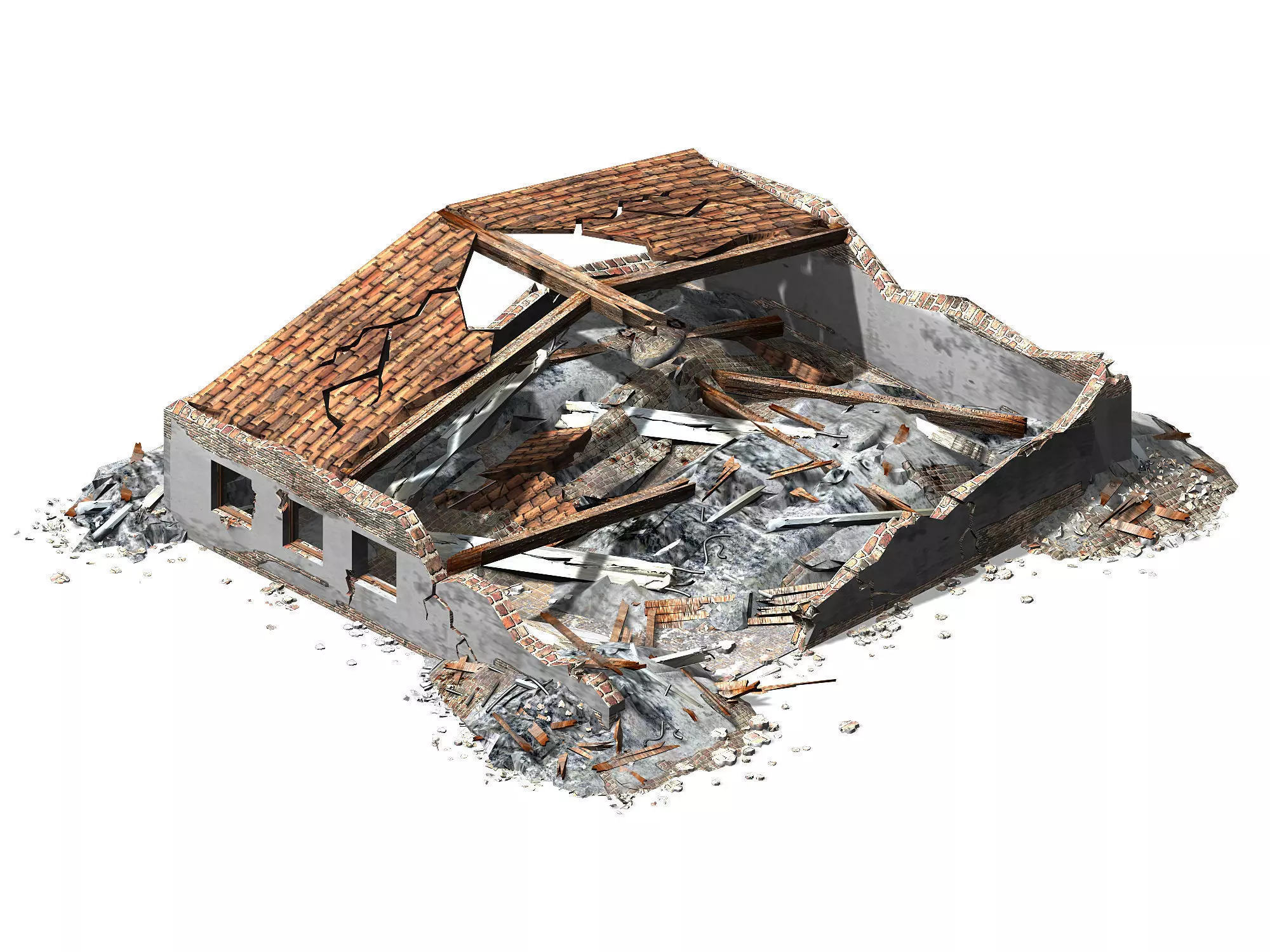 Future World - Ruins 07 3D model_0