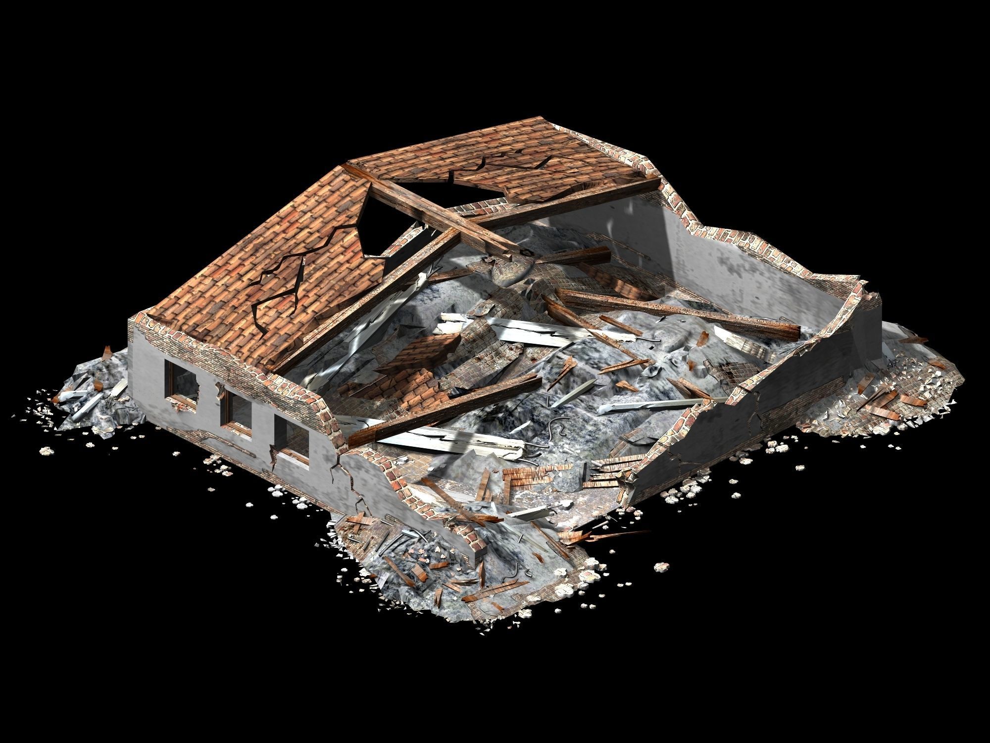 Future World - Ruins 07 3D model_1