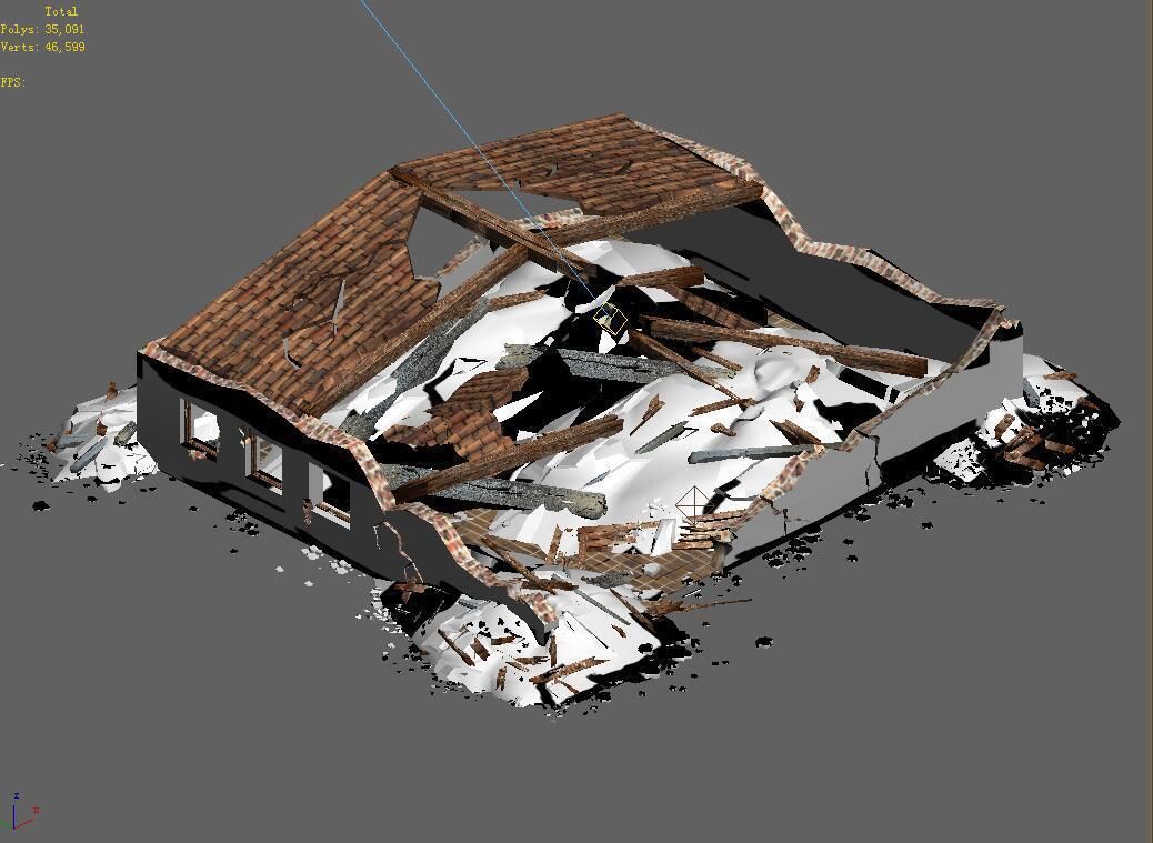 Future World - Ruins 07 3D model_2