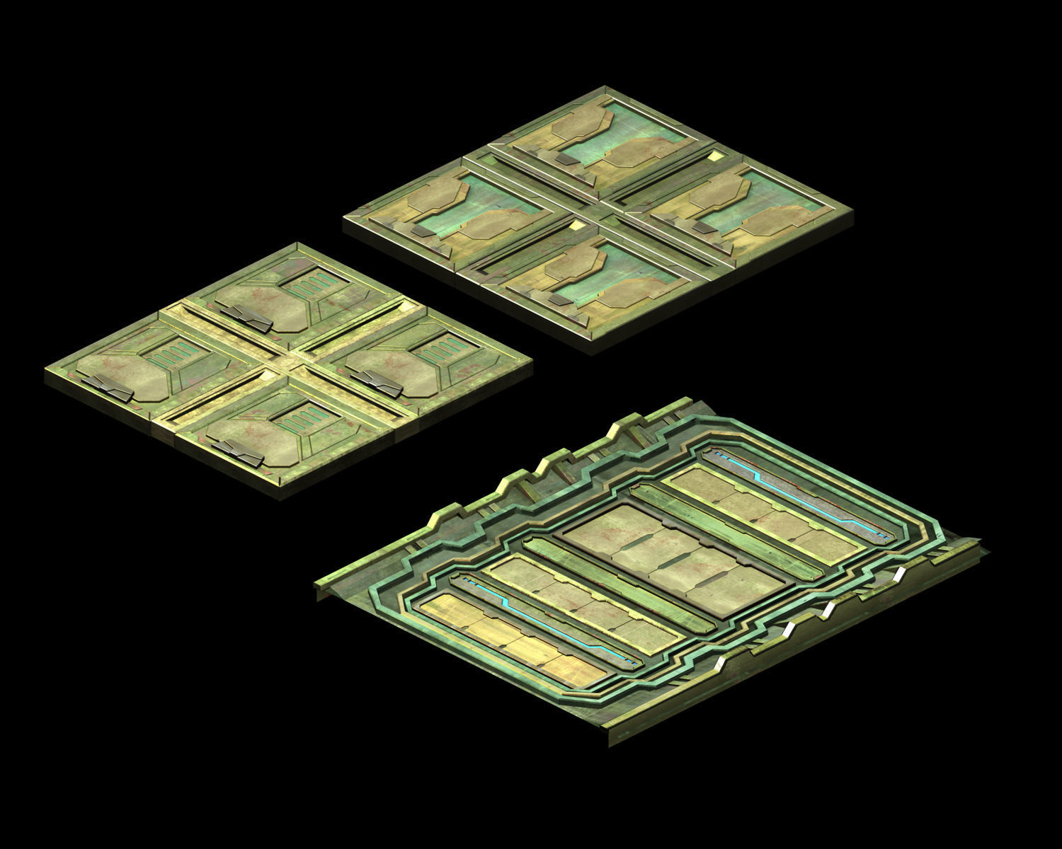 Future World - Ruins Ground 01 3D model_1