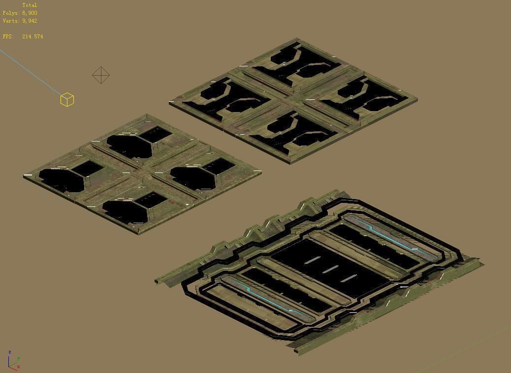 Future World - Ruins Ground 01 3D model_3