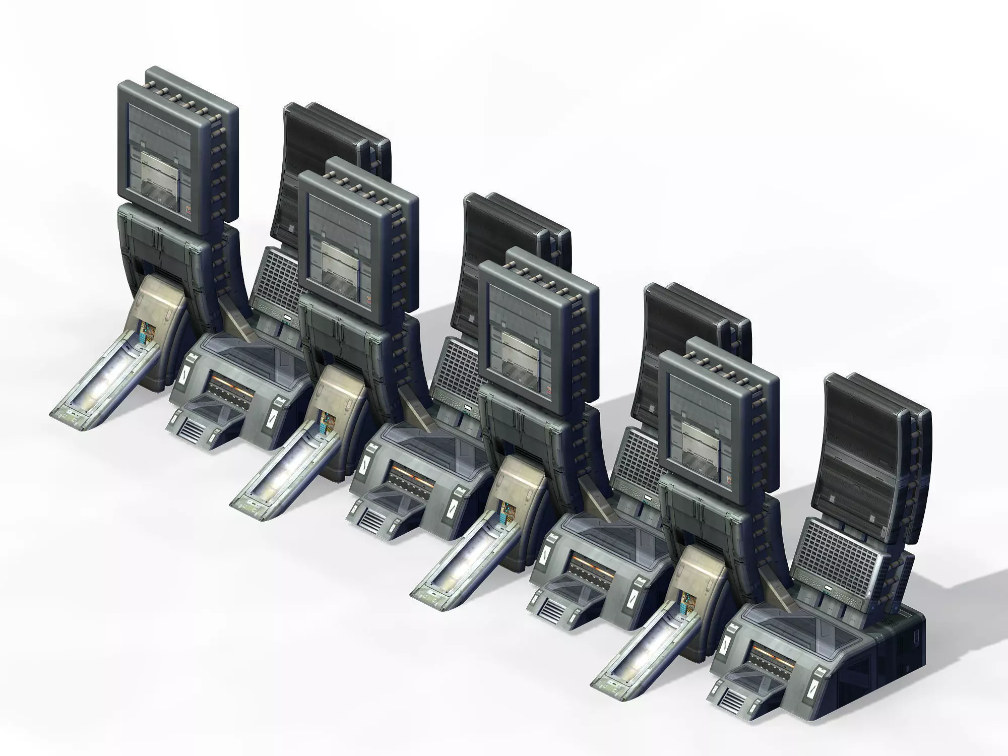 Future World - Wall 01 3D model_0