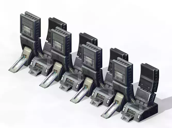 Future World - Wall 01 3D model