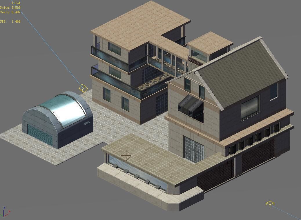 Future world - factory 3D model_2