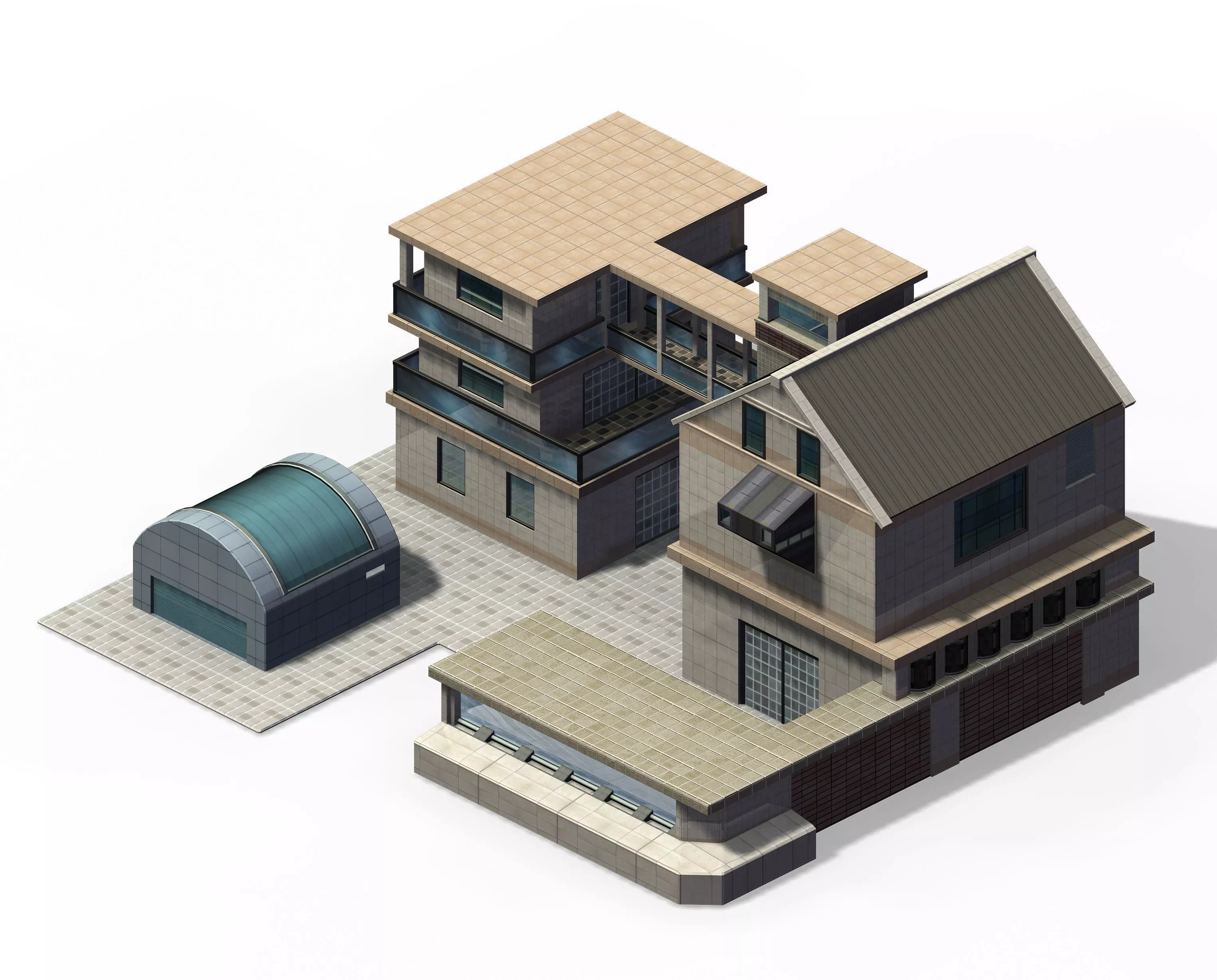 Future World - Factory 02 3D model_0