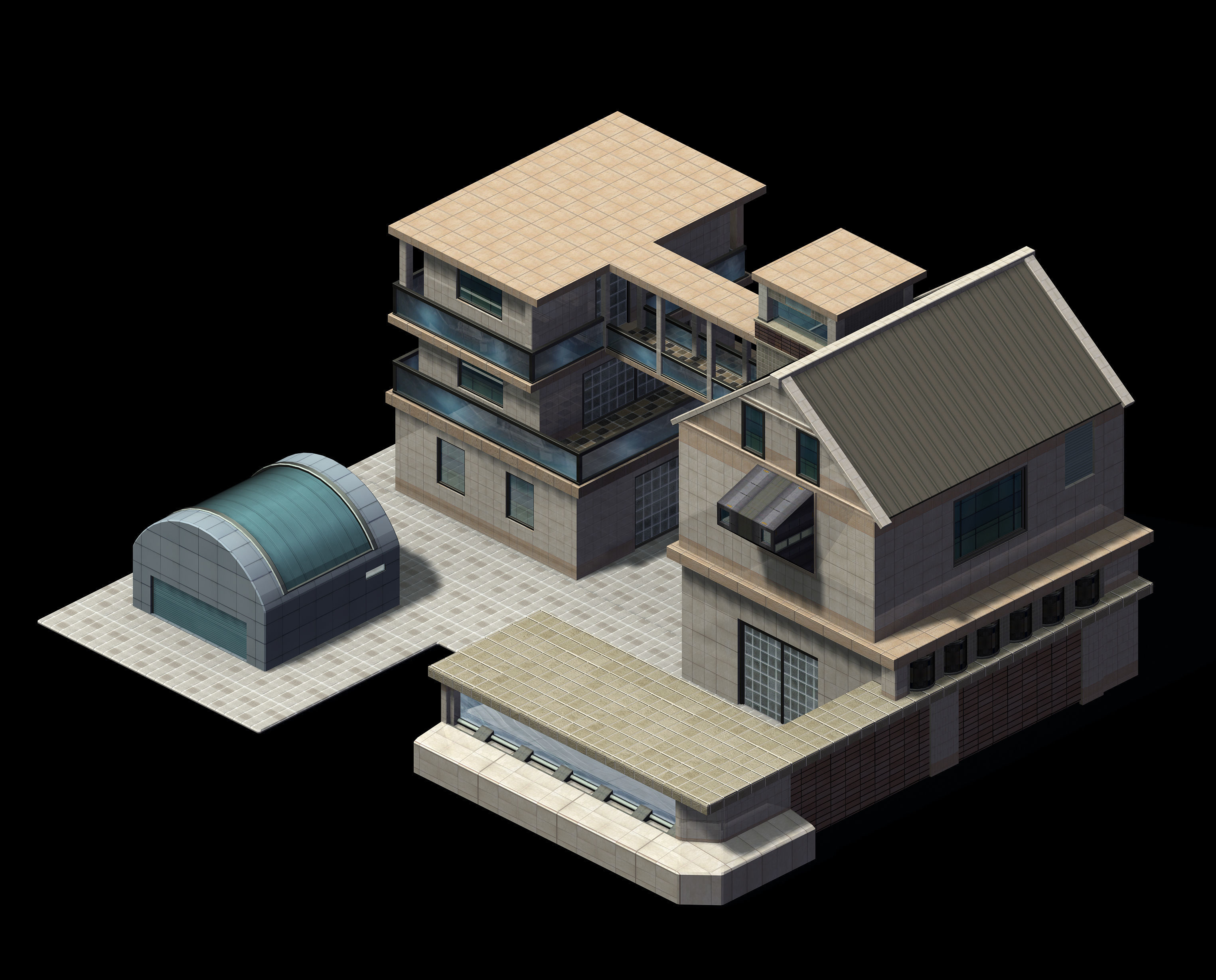 Future World - Factory 02 3D model_3