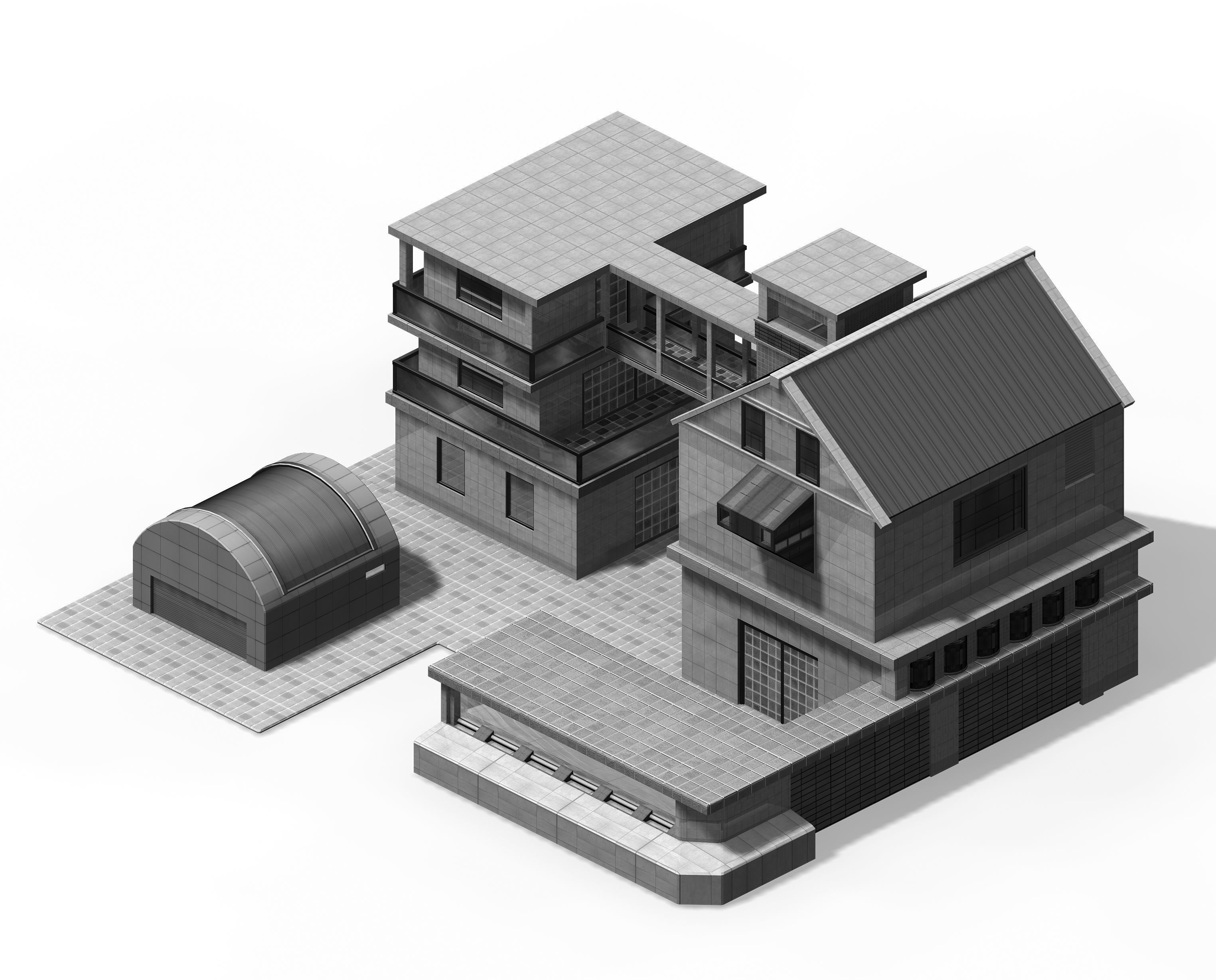 Future World - Factory 02 3D model_4