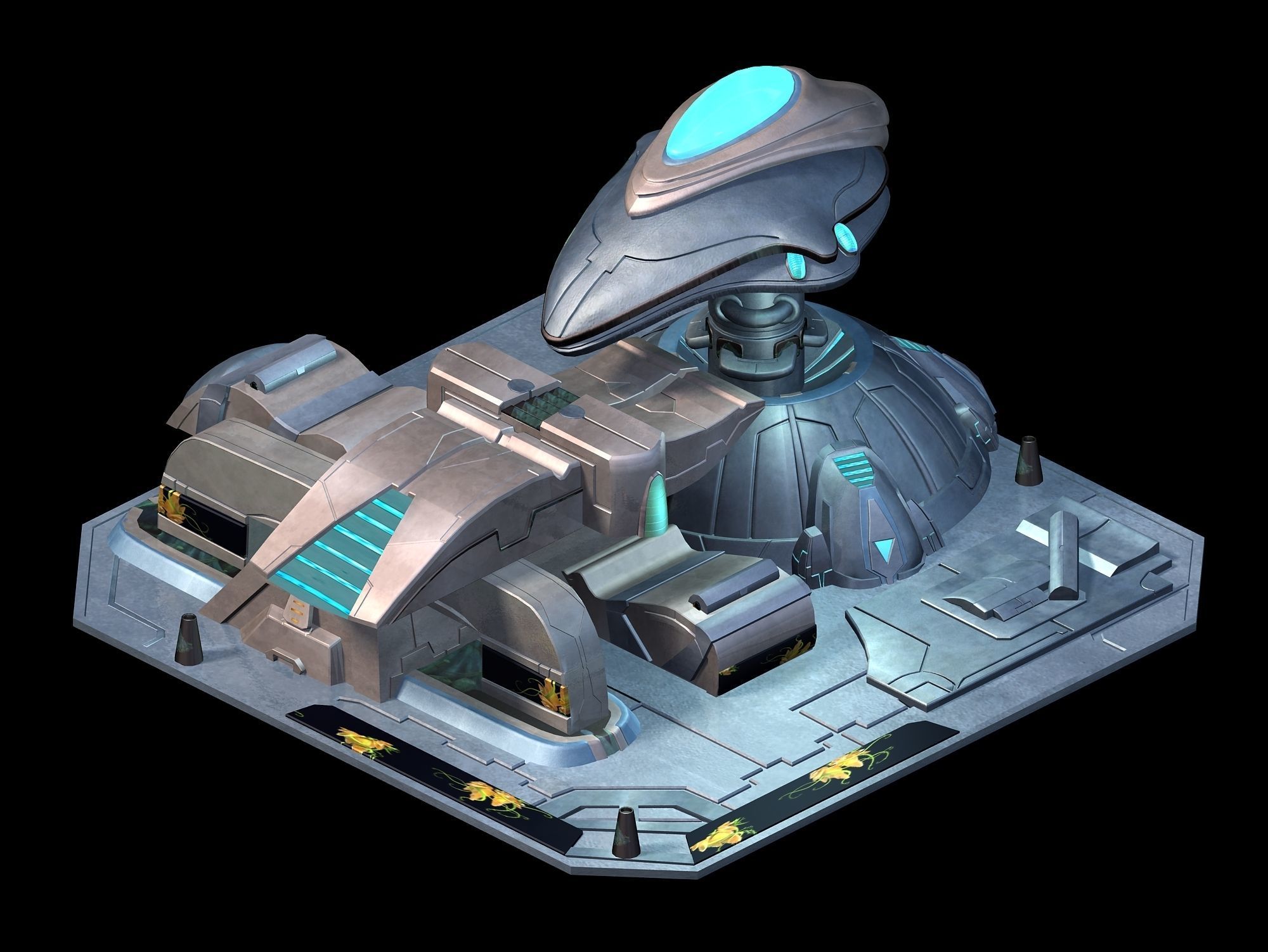 Future World - Site Barrier 3D model_2