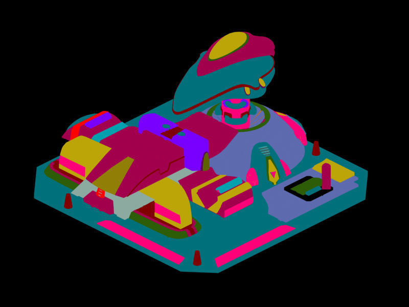 Future World - Site Barrier 3D model_3