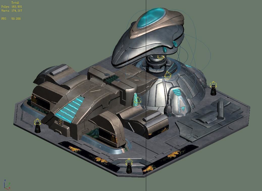 Future World - Site Barrier 3D model_1