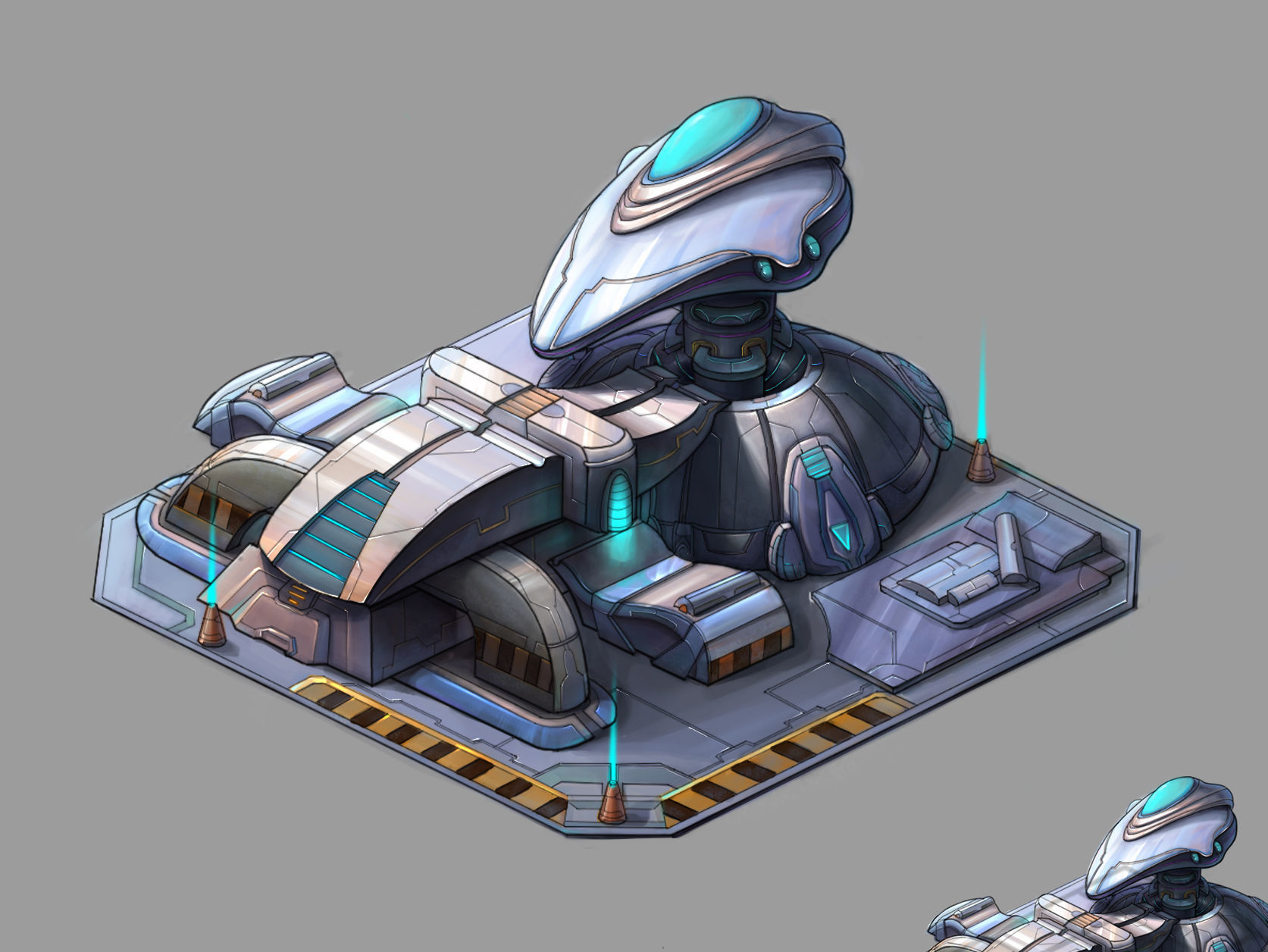 Future World - Site Barrier 3D model_5