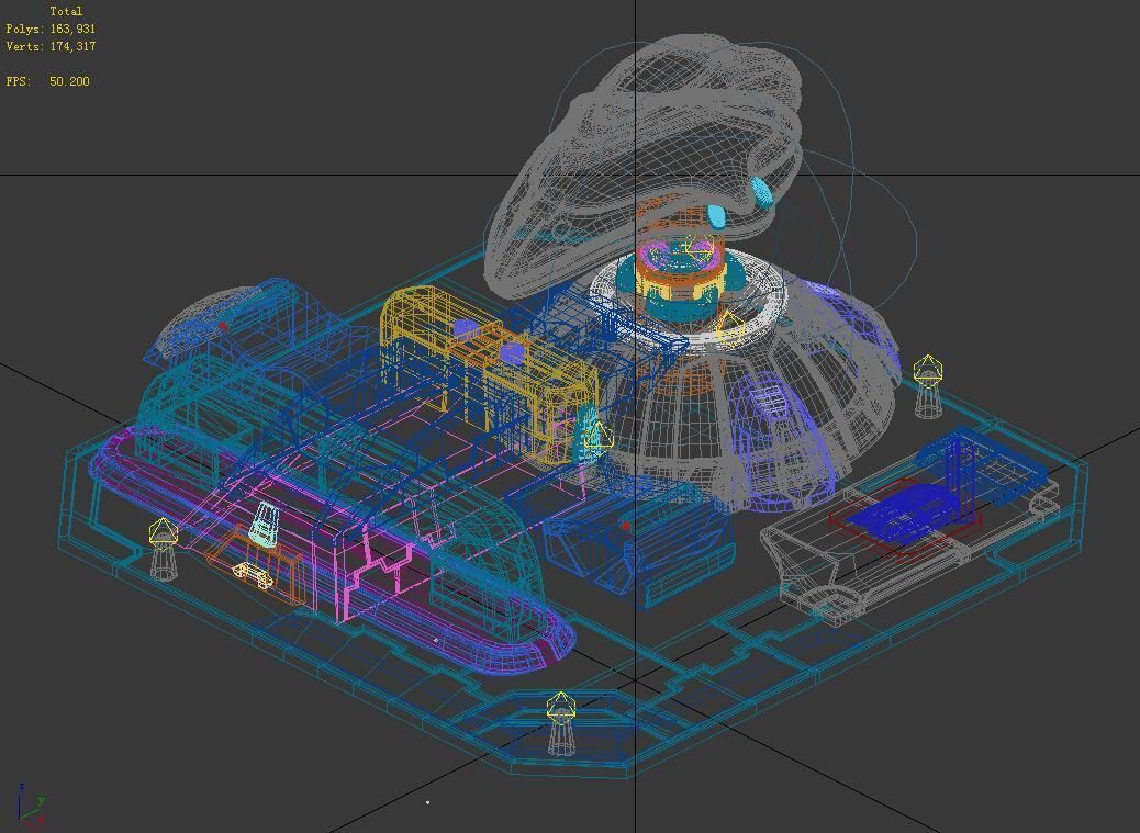 Future World - Site Barrier 3D model_4
