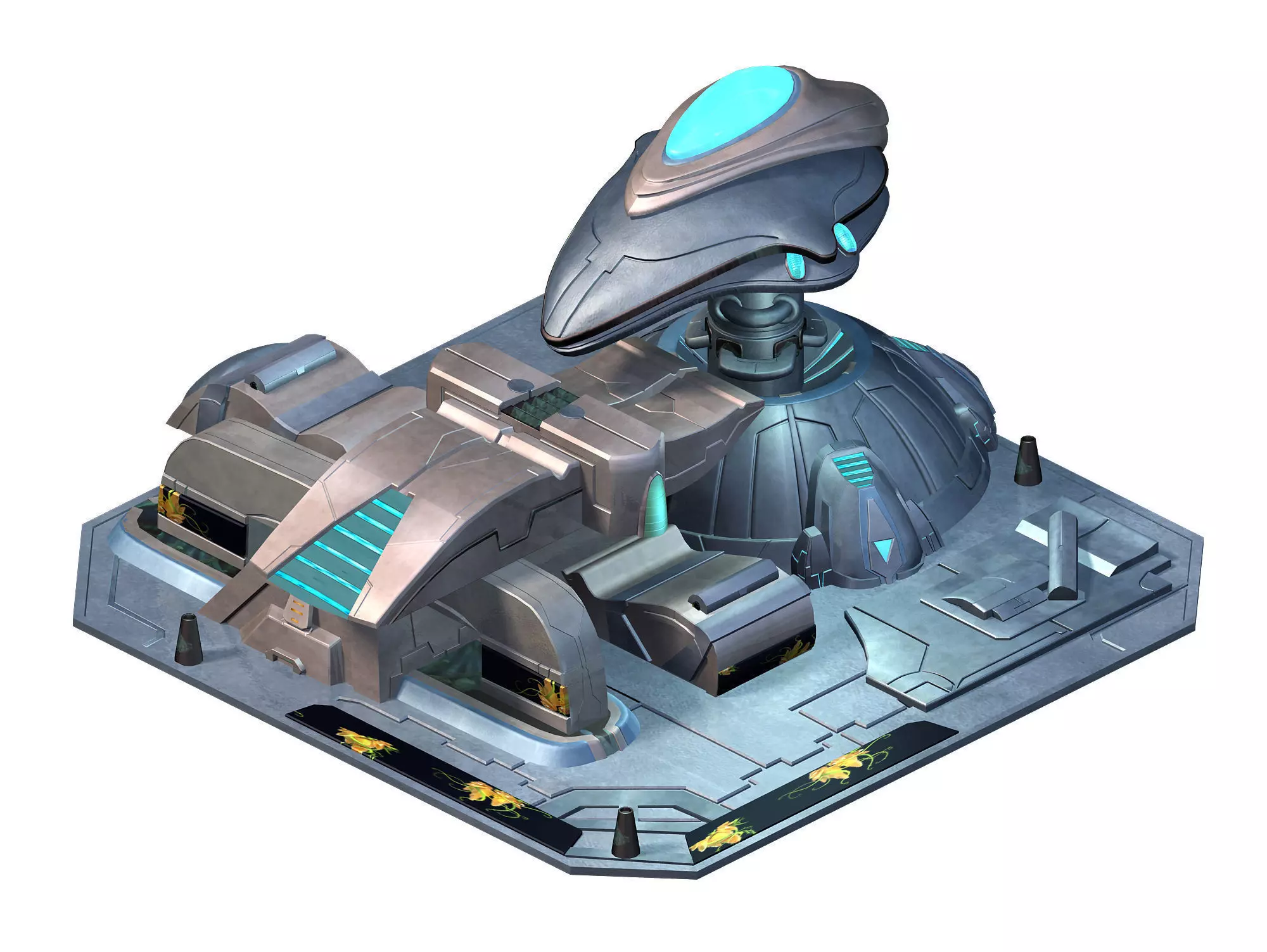 Future World - Site Barrier 3D model_0