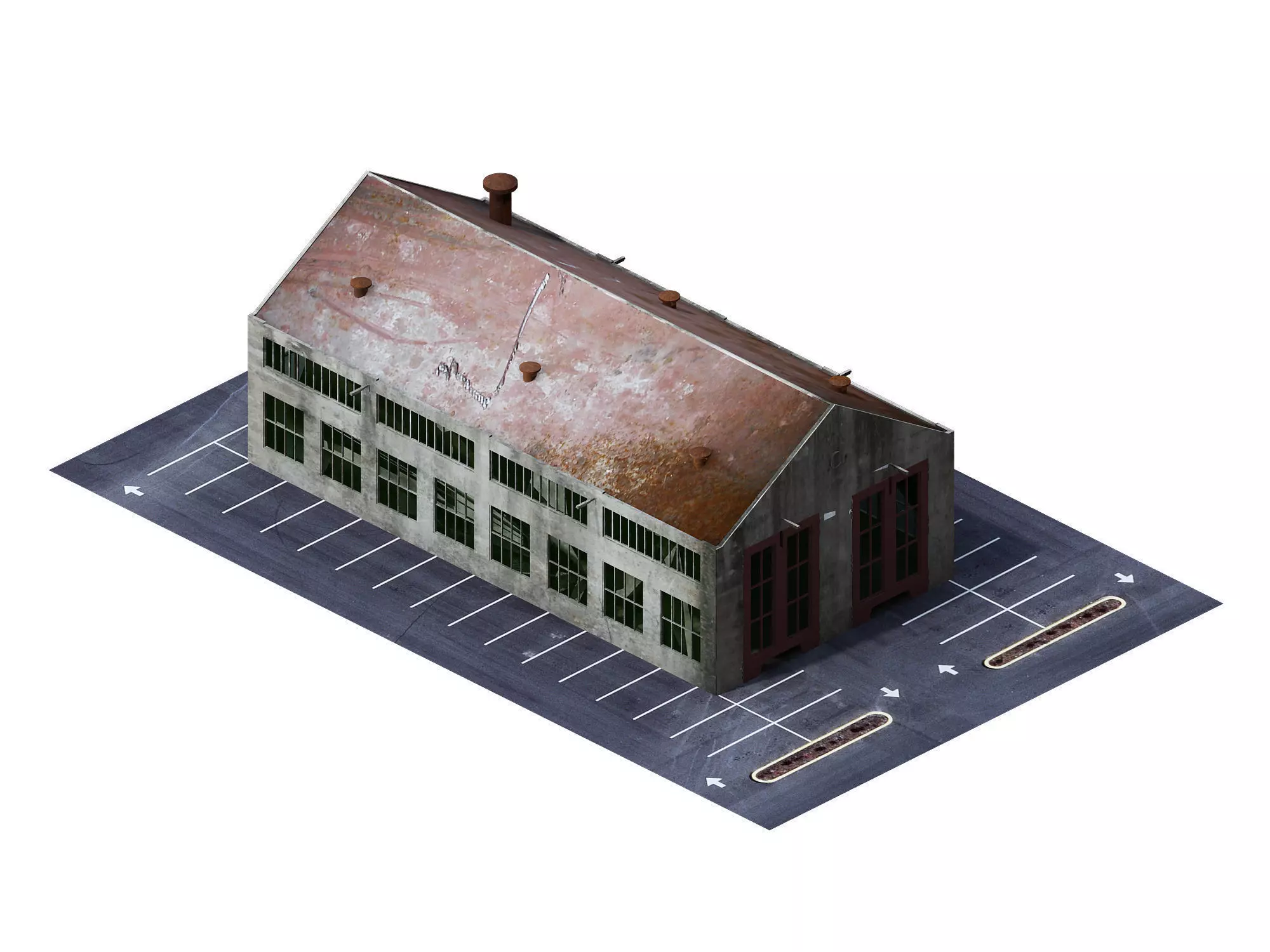 Future World - Industrial Zone 01 3D model_0