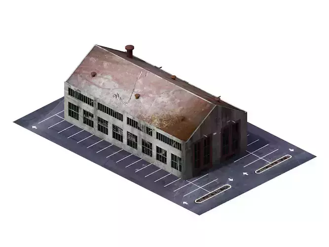 Future World - Industrial Zone 01 3D model