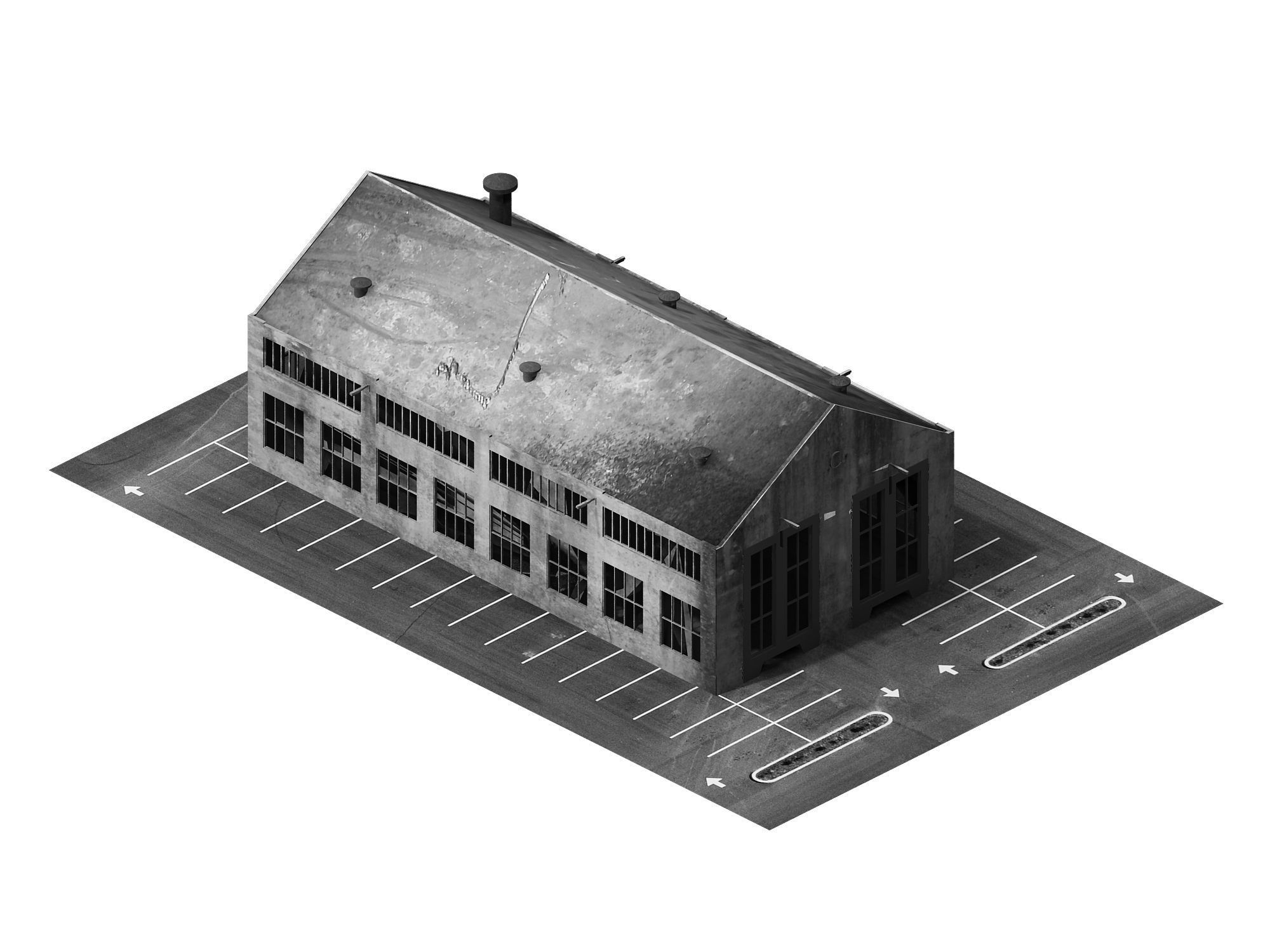 Future World - Industrial Zone 01 3D model_4