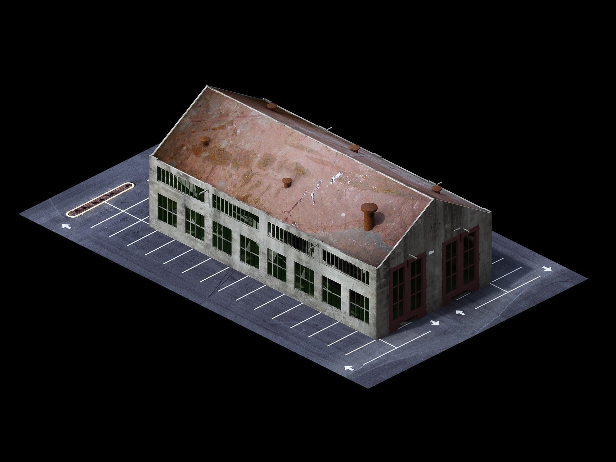 Future World - Industrial Zone 01 3D model_3