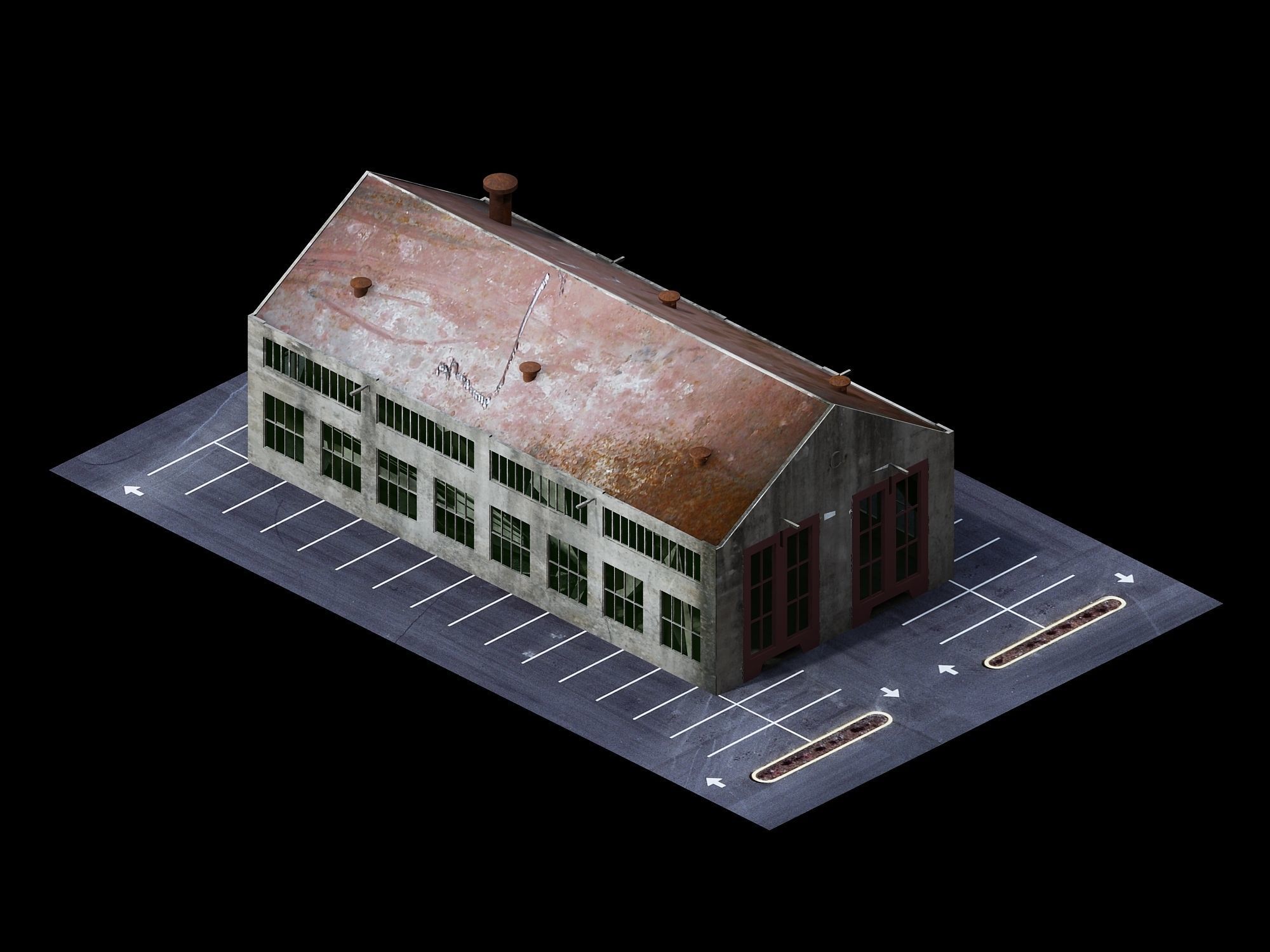 Future World - Industrial Zone 01 3D model_5