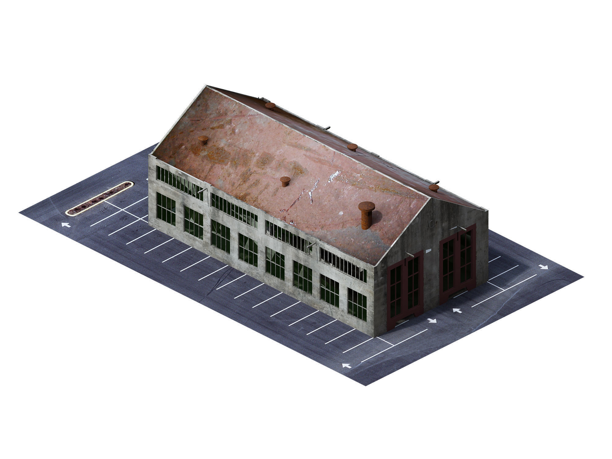 Future World - Industrial Zone 01 3D model_6