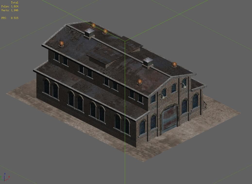 Future World - Industrial Zone 02 3D model_2