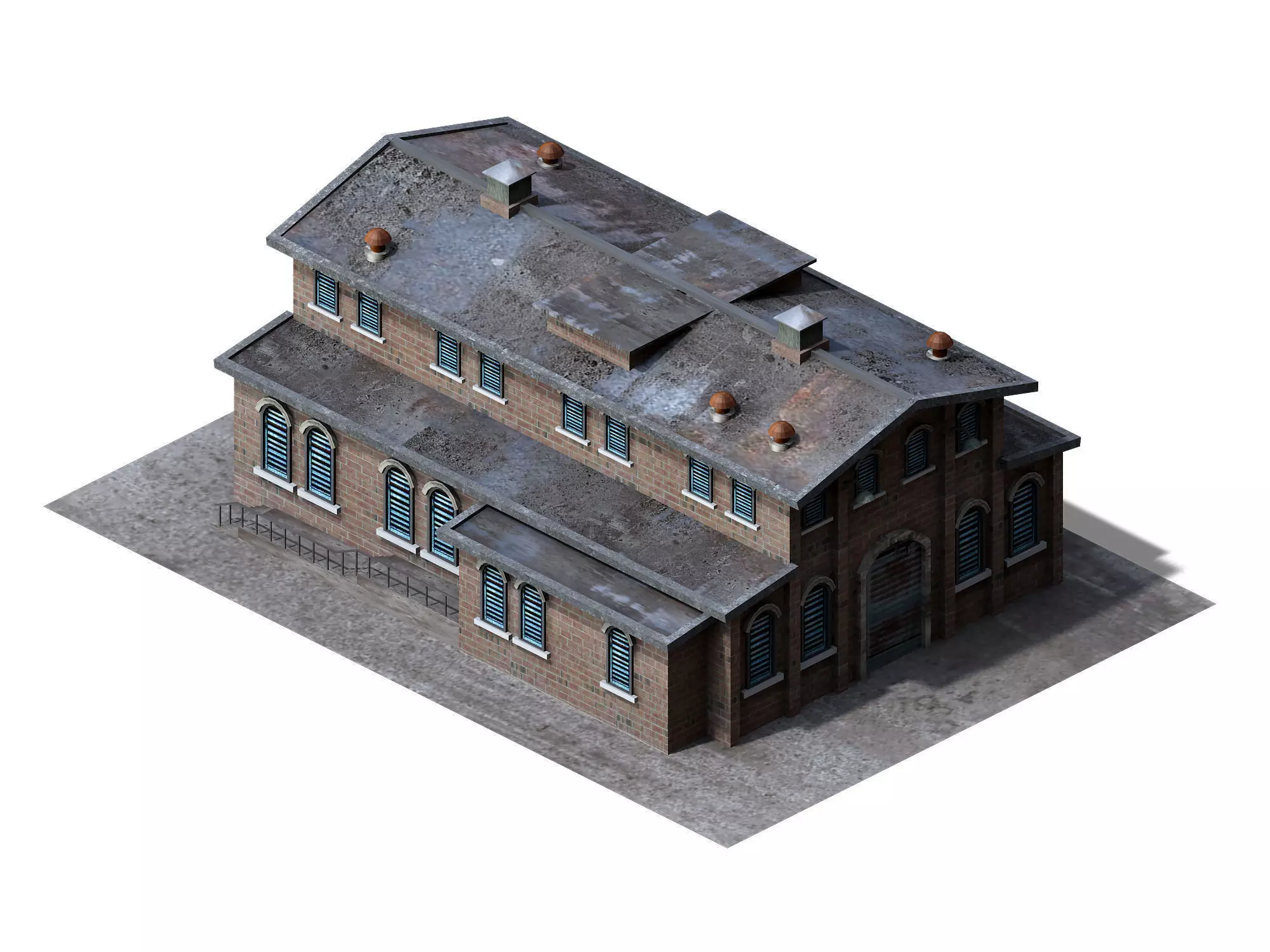 Future World - Industrial Zone 02 3D model_0