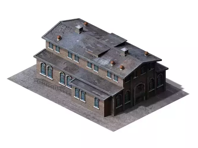 Future World - Industrial Zone 02 3D model