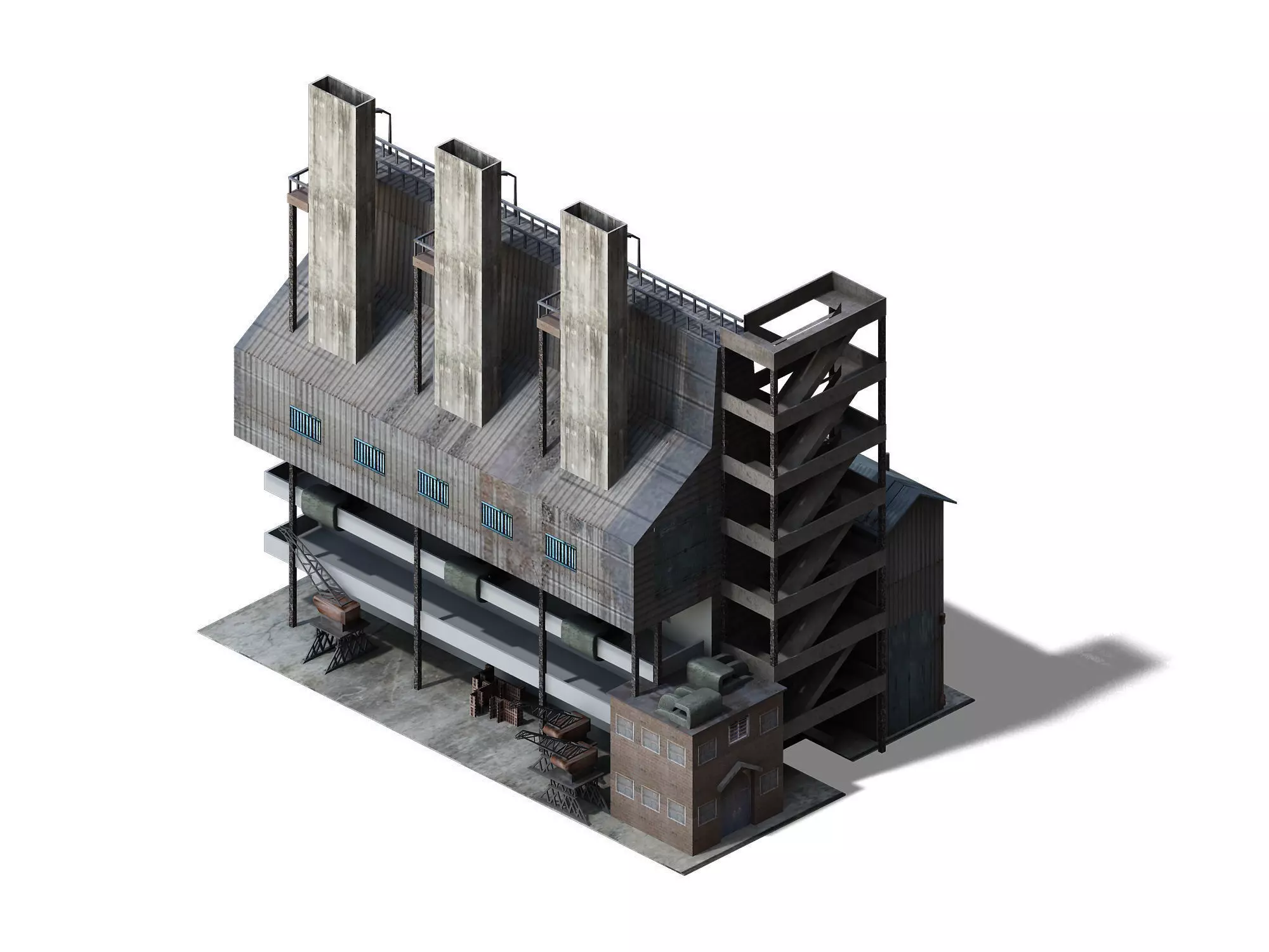 Future World - Industrial Area 03 3D model_0